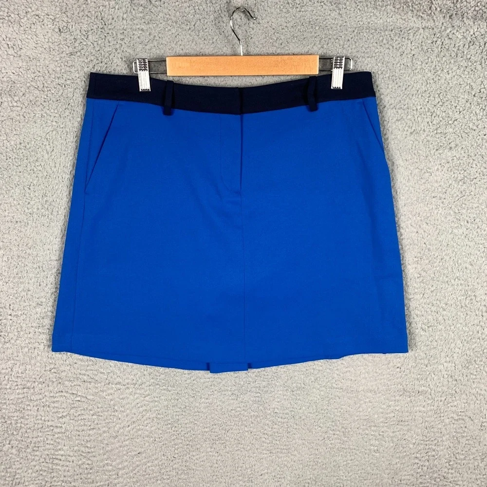 Tory Burch Sport Skirt Skort Womens Size Large L Blue Performance Golf Tennis